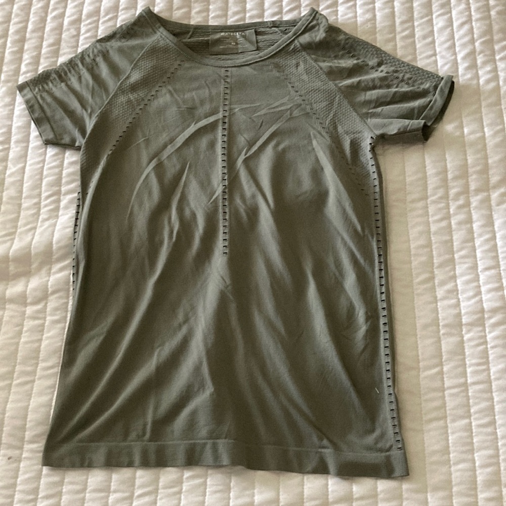 Athleta Short Sleeve Top - Army Green